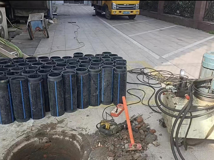 和县PE置换管厂家 DN315置换管 非开挖管短管置换
